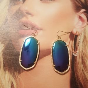 Kendra Scott black Iridescent earring